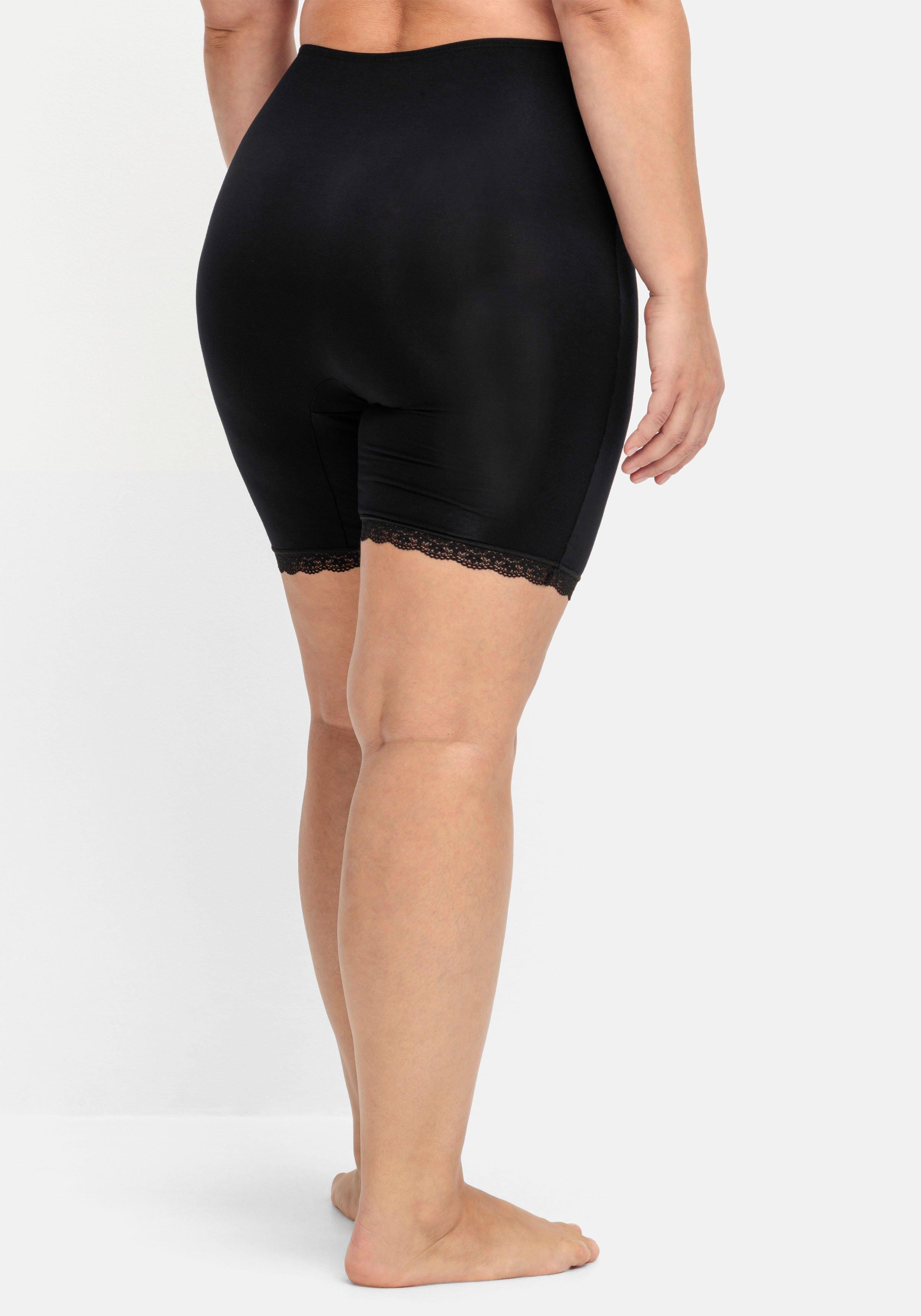 Shaping-Formpants mit hoher Taille und Spitzensaum