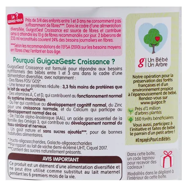 Guigoz GuigozGest Leite de Crescimento 3ª Fase 800g
