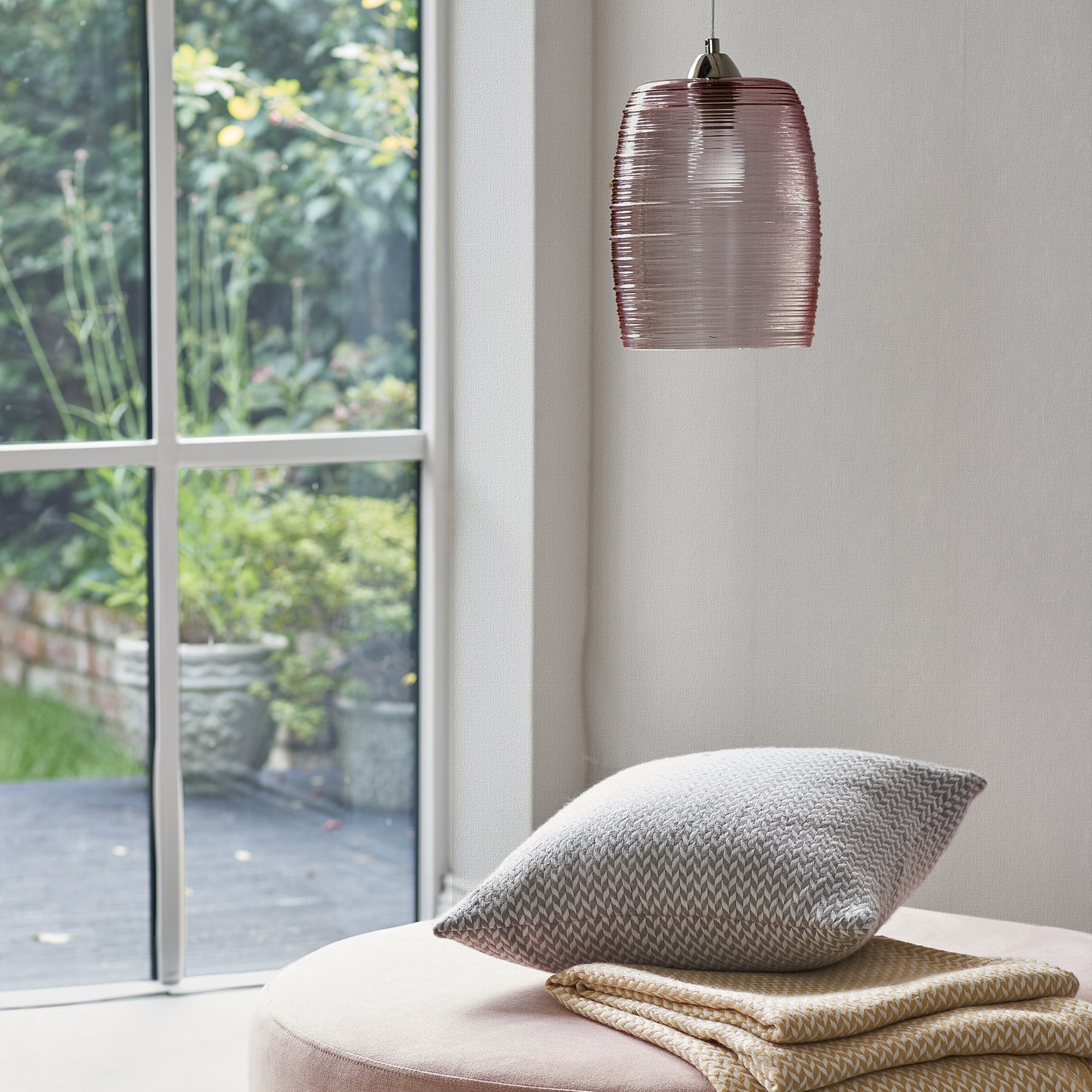 Laura Ashley Canvas Paintable Behang - Uni - 10mx52cm - Wit
