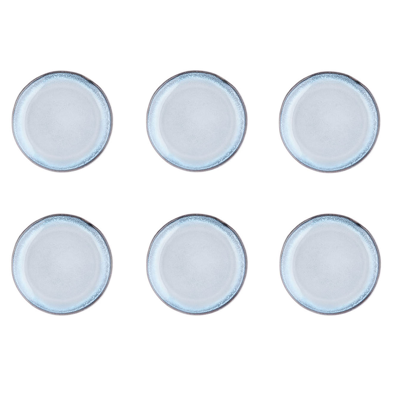 Bjorn 6 Assiettes Genesis bleues - D.20.5 cm