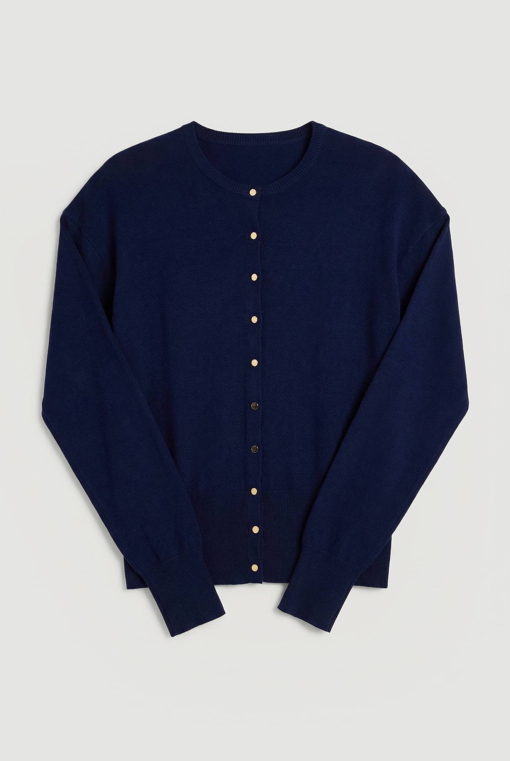 KarenMillen Cardigan En Maille Mélangée Viscose À Manches Ballon