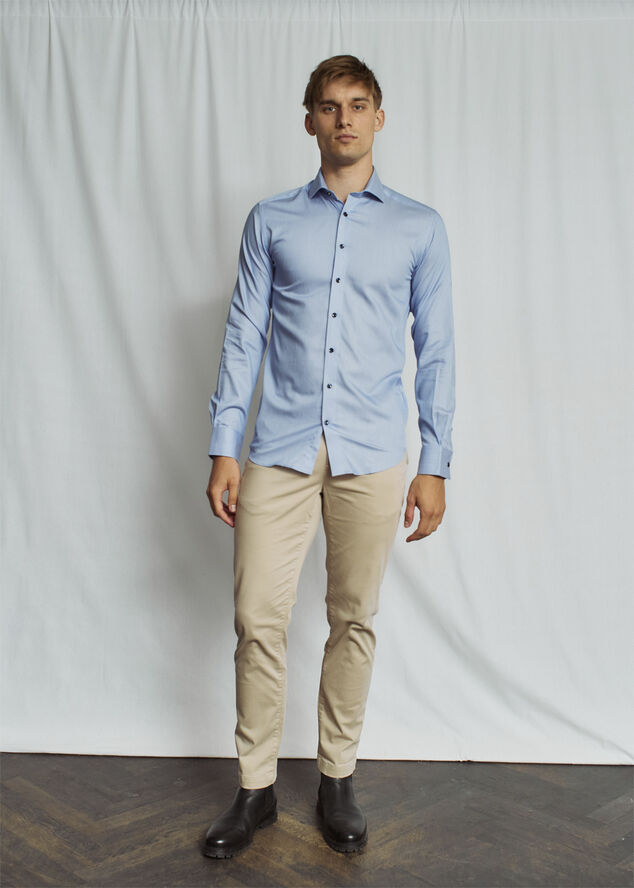 Bruun & Stengade BS Ibaka Slim Fit Shirt Blue