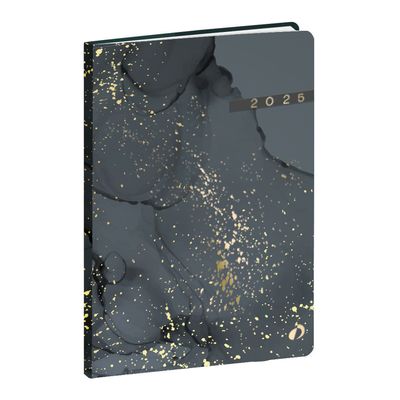Quo Vadis Hipsy - Agenda - 2025 - semainier - reliure piquée - mini - 100 x 150 mm - portrait - papier blanc - couverture noire - carton