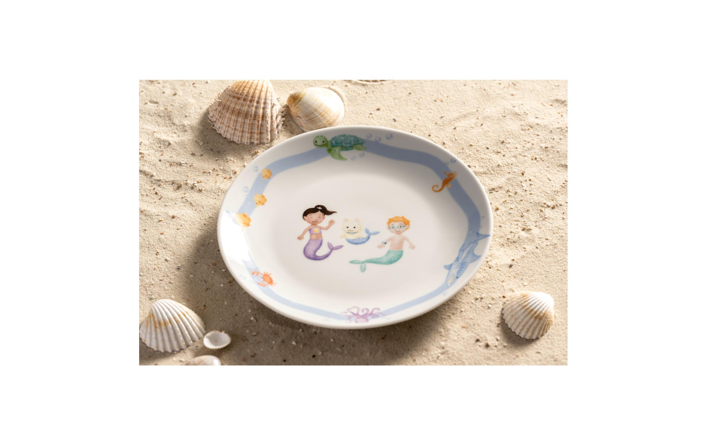 Kindergeschirrset Avventura 3-teilig, MeerGeschirrset für Kinder