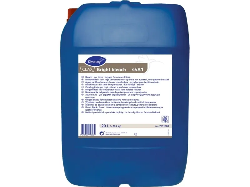 Tøjvask Blegemiddel Flydende Clax Bright 44A1 Surt Iltbaseret Blegemiddel 20 ltr,20 ltr/dnk