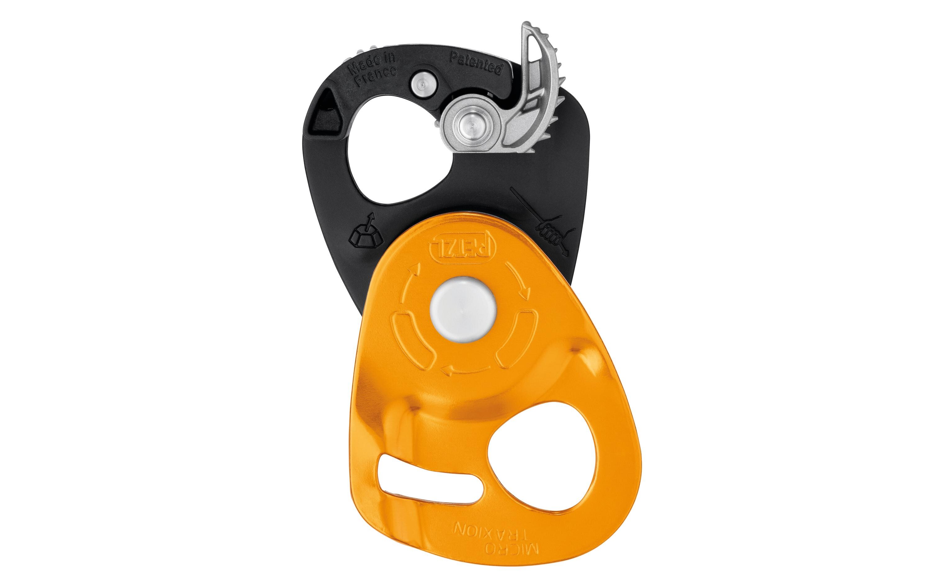 Umlenkrolle Micro Traxion Pulley RopeclampLeichte Umlenkrolle mit Rücklaufsperre und hohem Wirkungsgrad