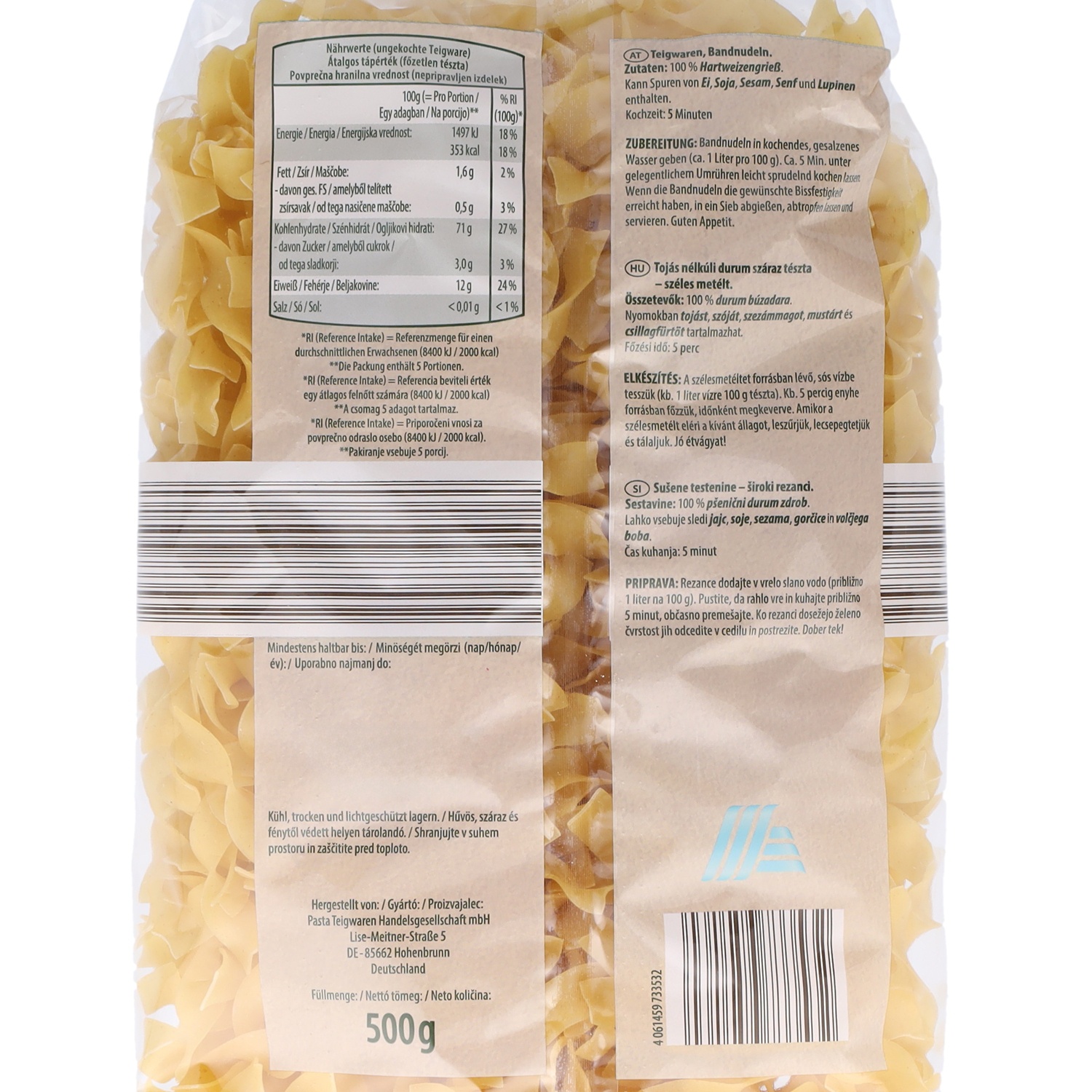 LE GUSTO Vegane Bandnudeln 500 g