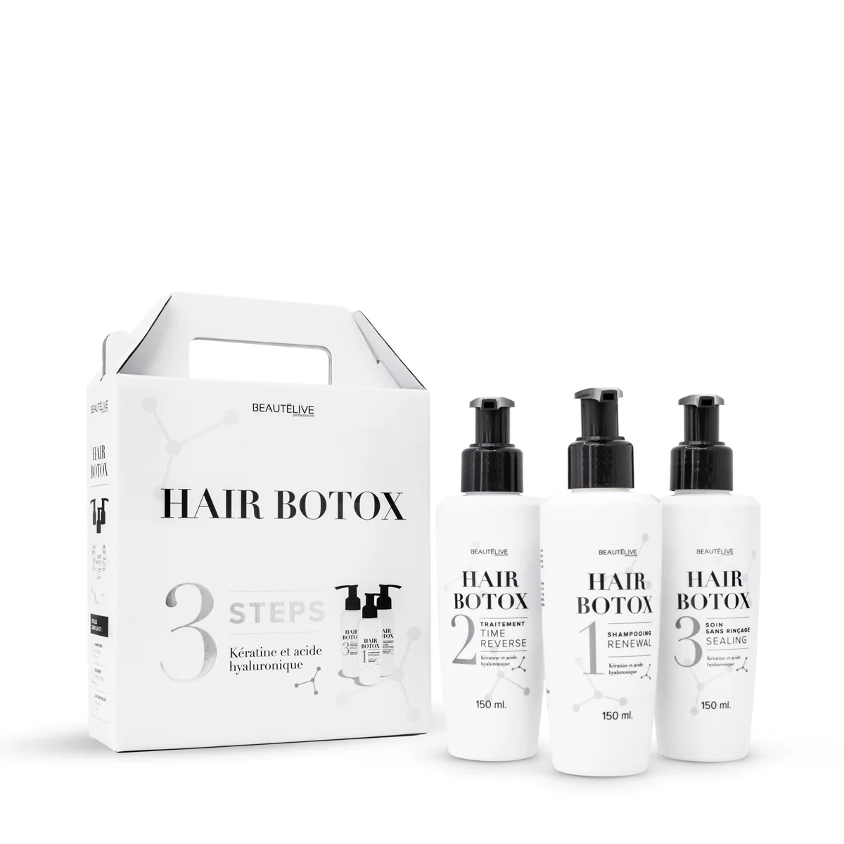 Kit HAIR BOTOX 3 étapes 450ml