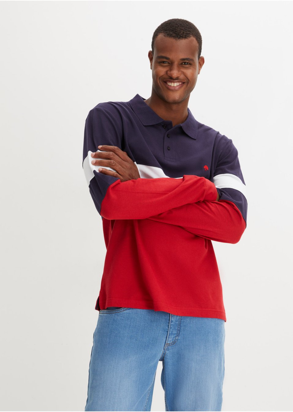 Poloshirt met lange mouwen