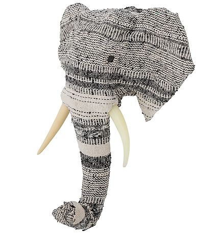 Bloomingville Wanddeko - Elefant - Schwarz/Weiß