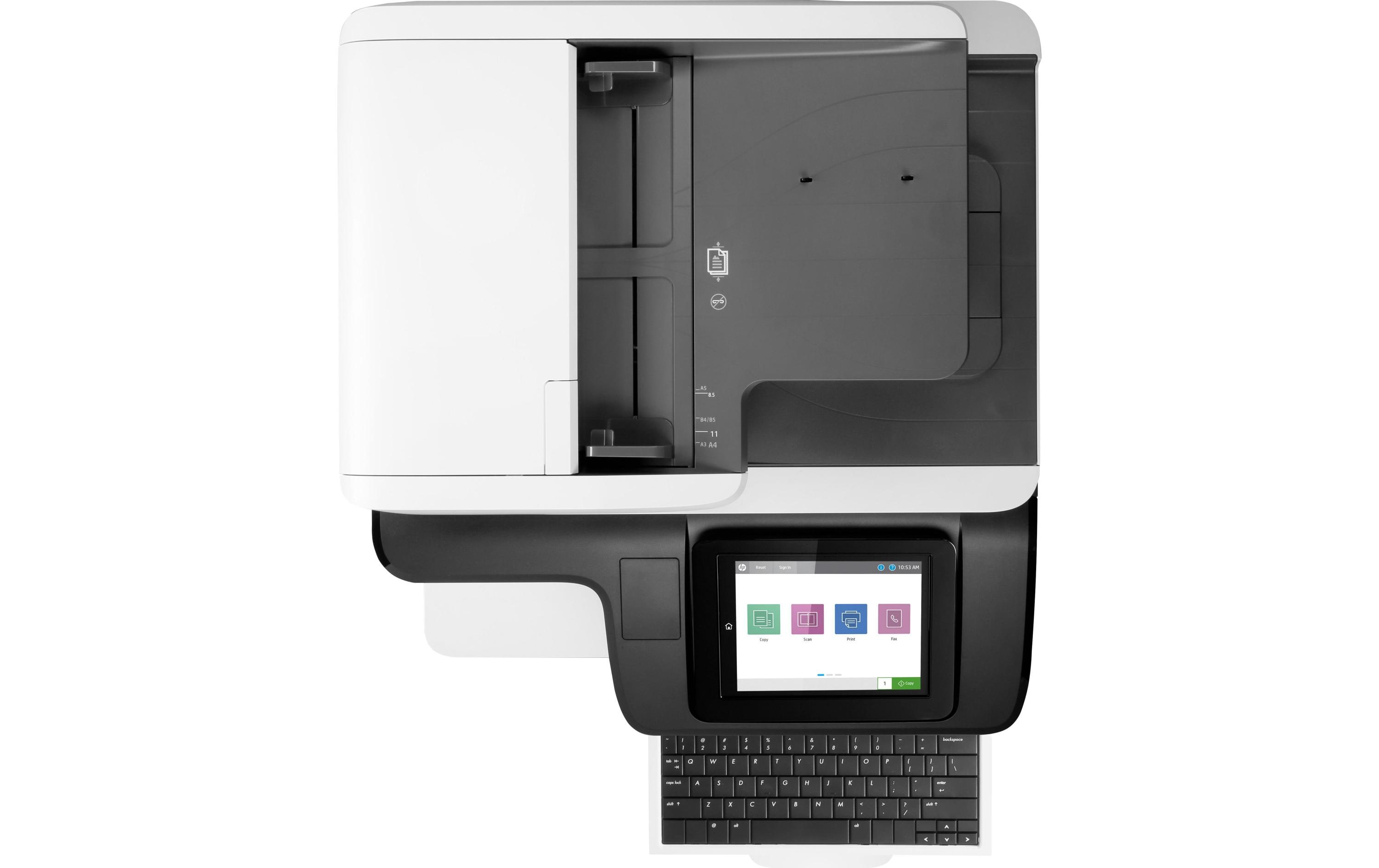 Multifunktionsdrucker Color LaserJet Enterprise Flow M776z<br>4-in-1 Multifunktionsdrucker mit hoher Druckgeschwindigkeit und vielen Papierfächern sowie umfassende Sicherheitsfeatures für Unternehmen