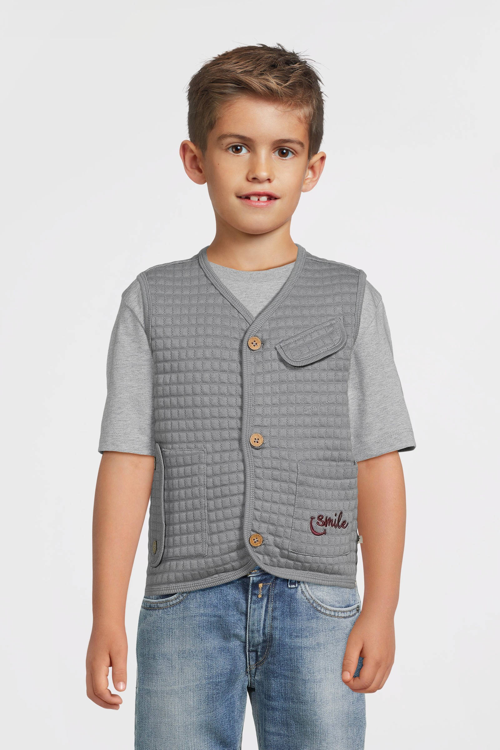 Your Wishes gilet grijs