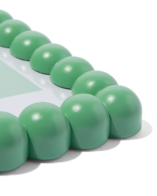 cadre photo 10x15 bois petites boules vert