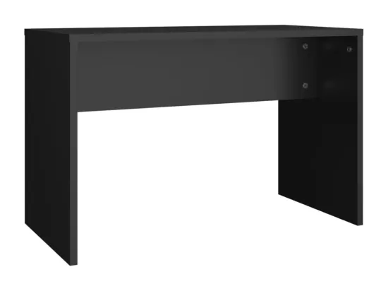 Ensemble de coiffeuse avec LED Noir Bois d'ingénierie