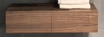 B-Stone LC wastafel onderkast walnoot 120cm
