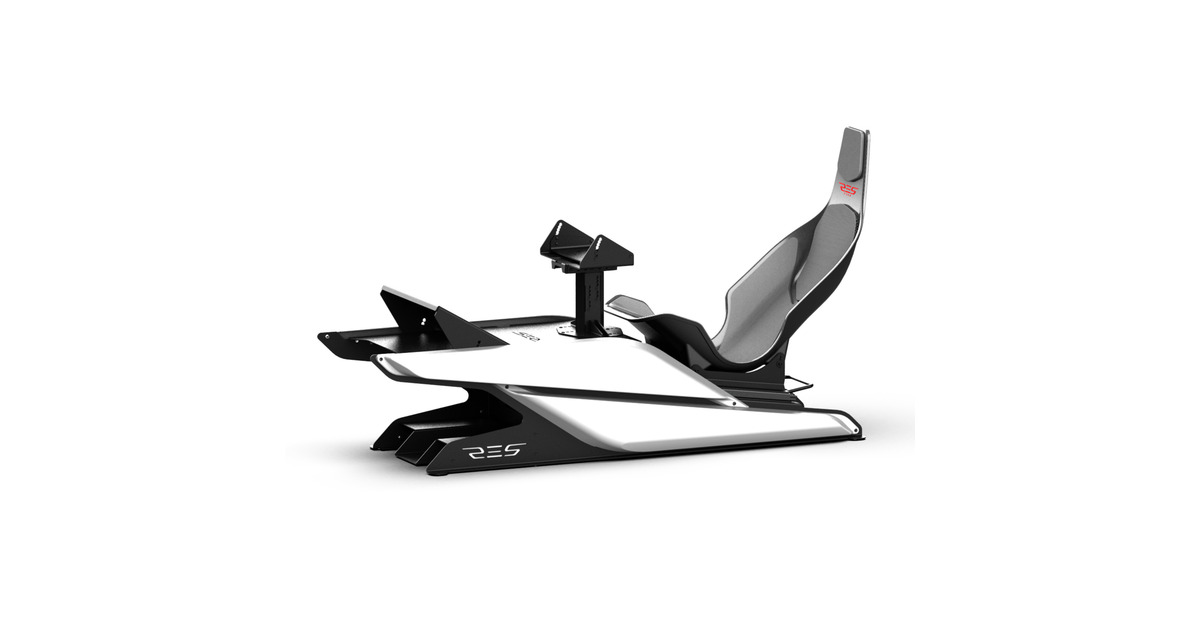 Res-TechX1 Cockpit racing simulator  (Zwart/hoogglans wit)