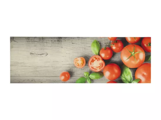 Tapis de cuisine lavable impression de tomates 60x180cm velours