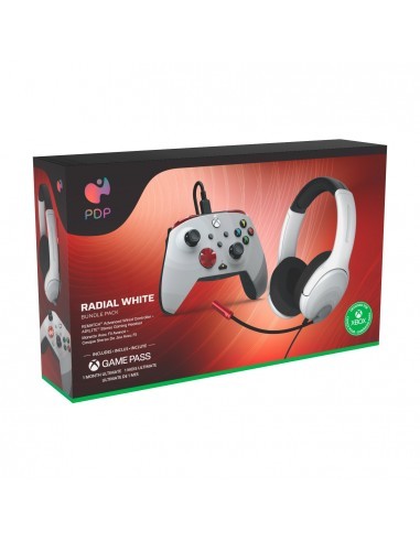 PDP Rematch & Airlite Radial White Bundle Licensed Xbox