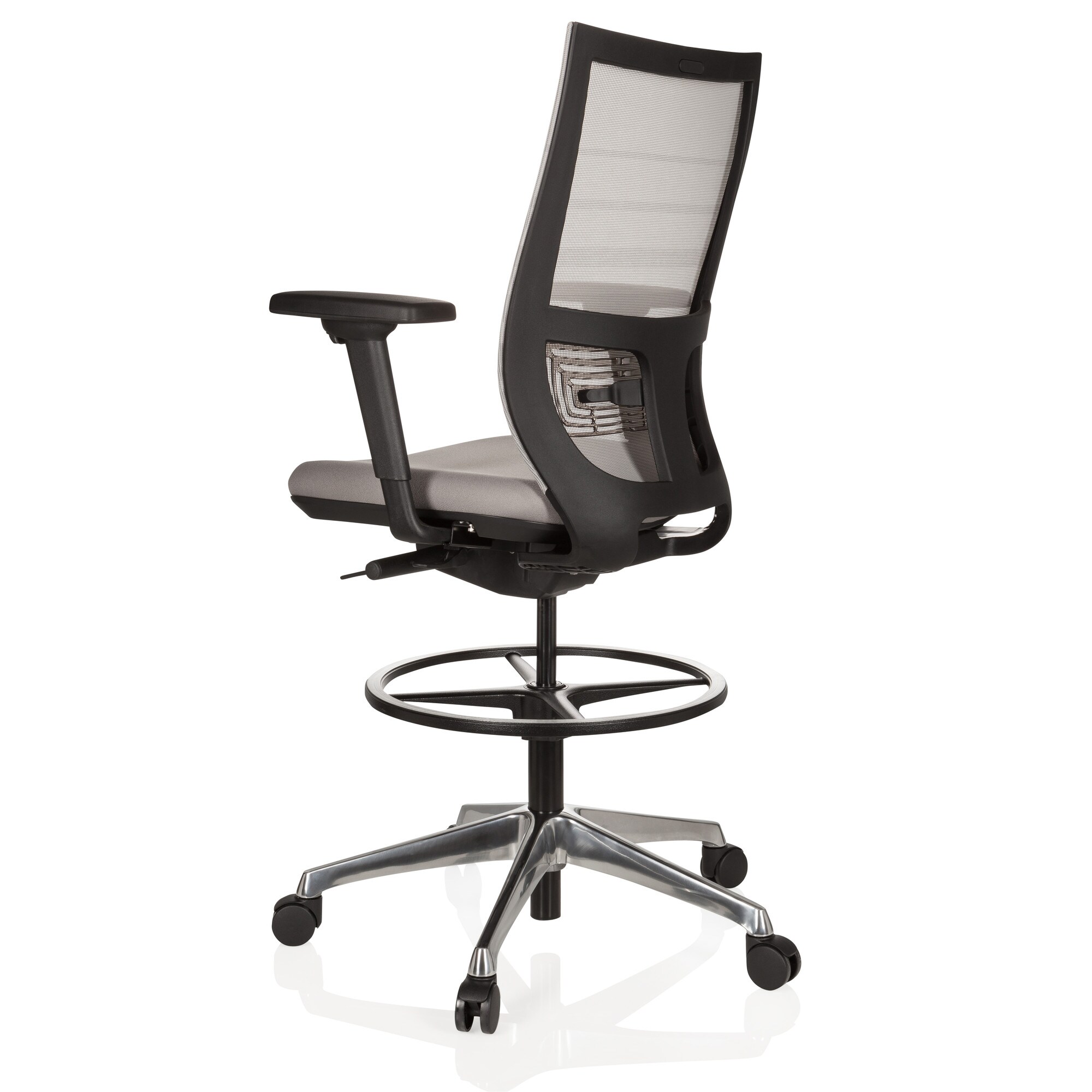 Counterstuhl TOP WORK 98 Stoff/Netzstoff mit Armlehnen (höhenverstellbar) hjh OFFICE