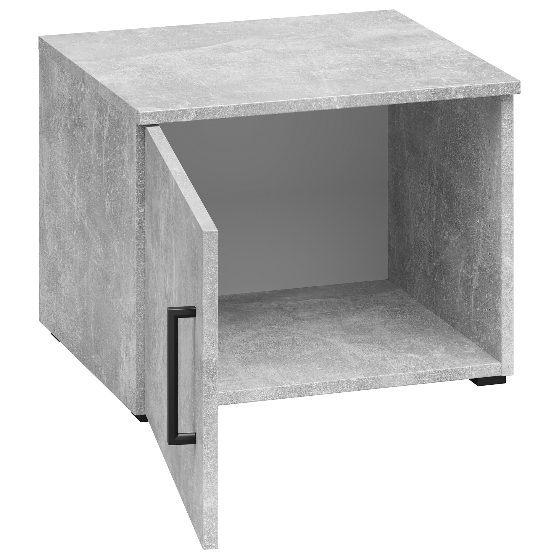 Aufsatzelement - auch hängend verwendbar - Betonoptik - Breite 45 cm