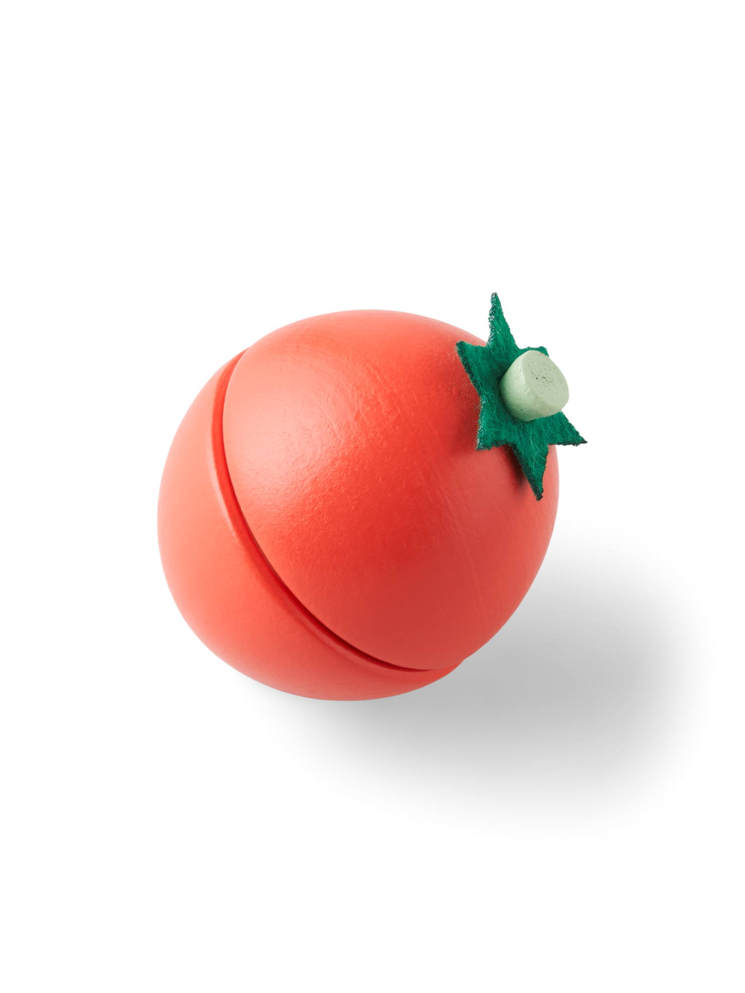 Legetøjstomat i træ | Poppeltræ. 6 cm. | Orange Red