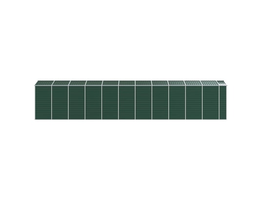 VIDAXL - Abri de jardin vert 191x980x198 cm acier galvanisé