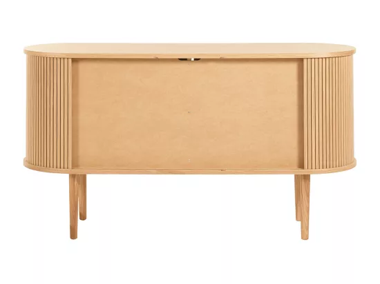 Buffet vintage en bois clair chêne 2 portes coulissantes L138 cm EPIC