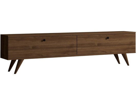 CONCEPT1 - Meuble TV Paris - Noyer 160 x 40 x 25