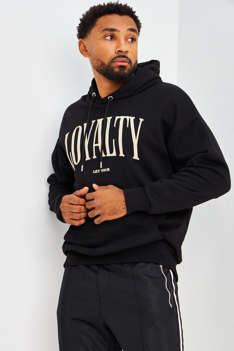 Sweat à capuche noir 