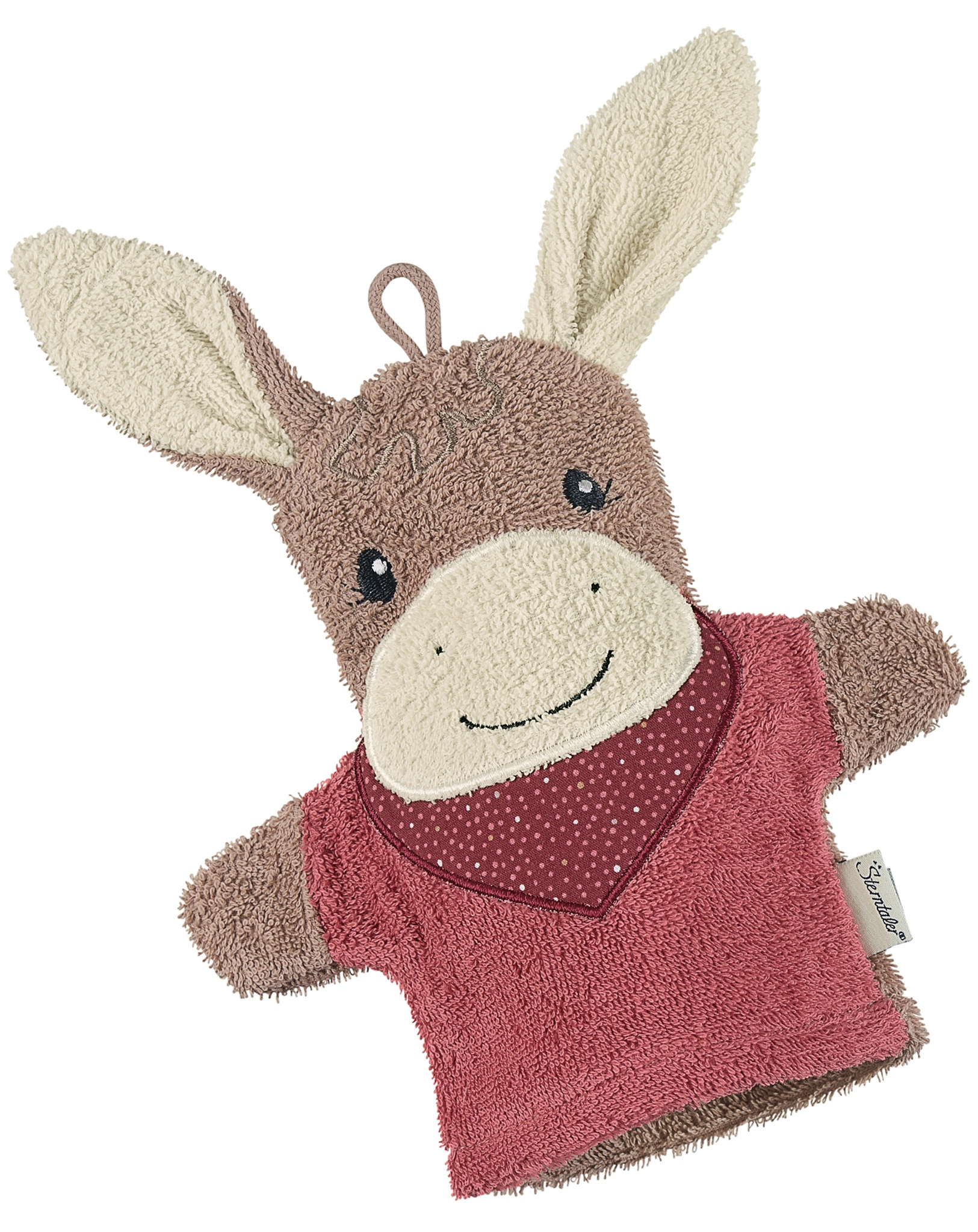 Spiel-Waschhandschuh ESEL EMMILY in rot
