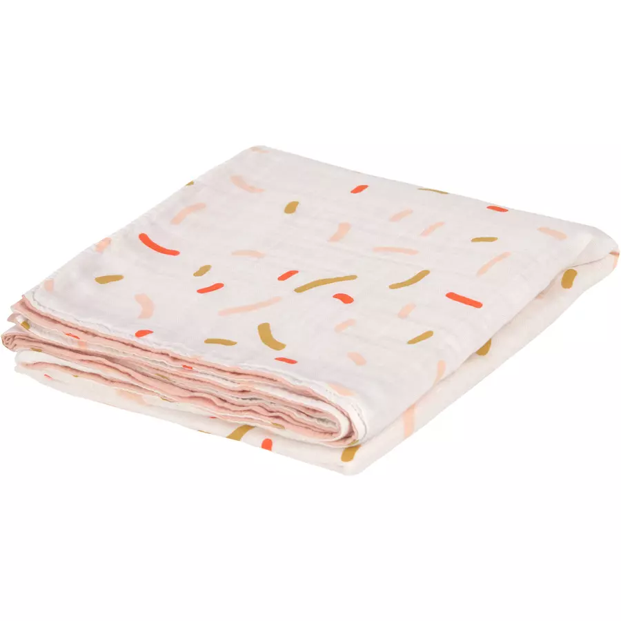 LÄSSIG Krabbeldecke Little Mateys Sprinkles Spicy Orange
