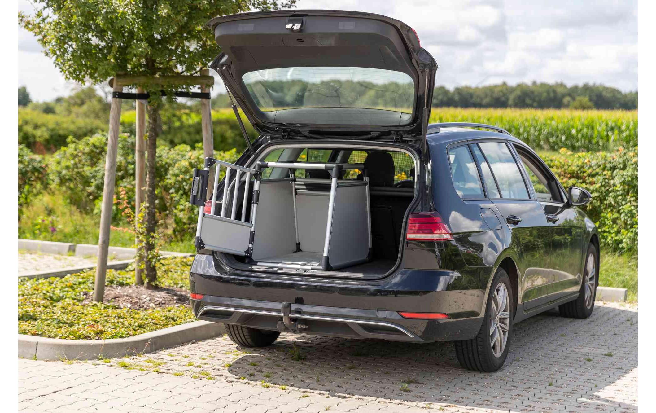 Transportbox  Aluminium M<br>Transportbox, Schwarz/Silber