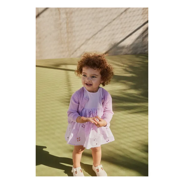 Molo Robe Channi Broderie Anglaise Coton Bio | Rose