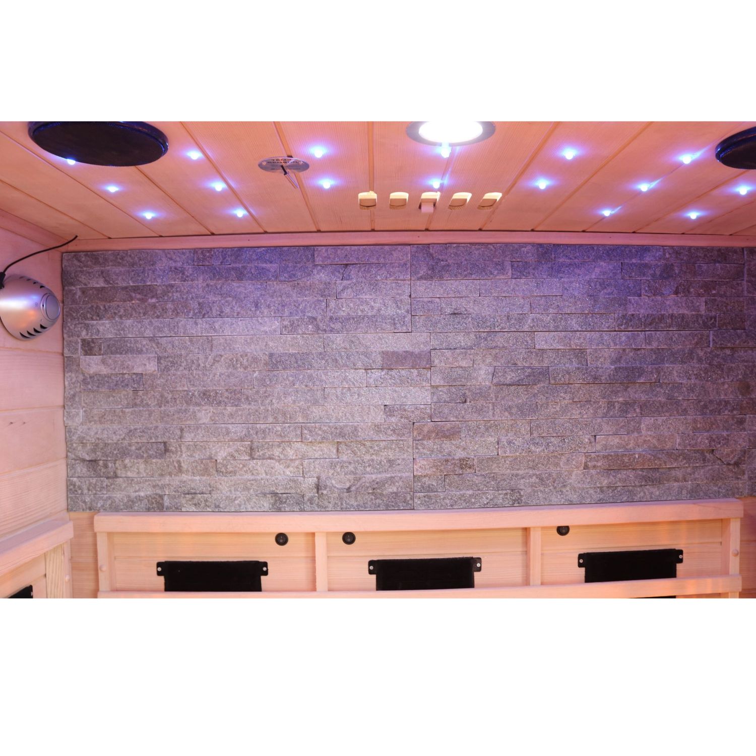 Dewello® Infrarotkabine Infrarotsauna MILTON 135cm x 105cm inkl. 6 Vollspektrumstrahler, Bodenstrahler, 2 Personen, LED
