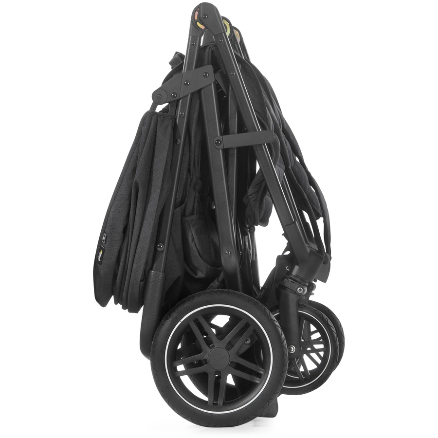 hauck Geschwisterwagen Uptown Duo Melange Black
