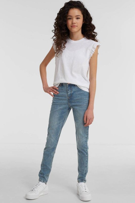 Anytime - Skinny Fit Jeans - Blauw - Katoenmix - 5-Pocket Model
