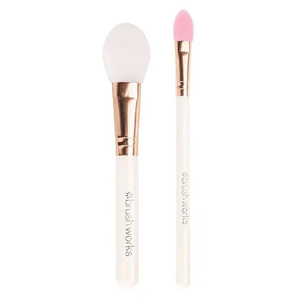 Conjunto de 2 pincéis aplicadores de máscara de silicone da Brushworks