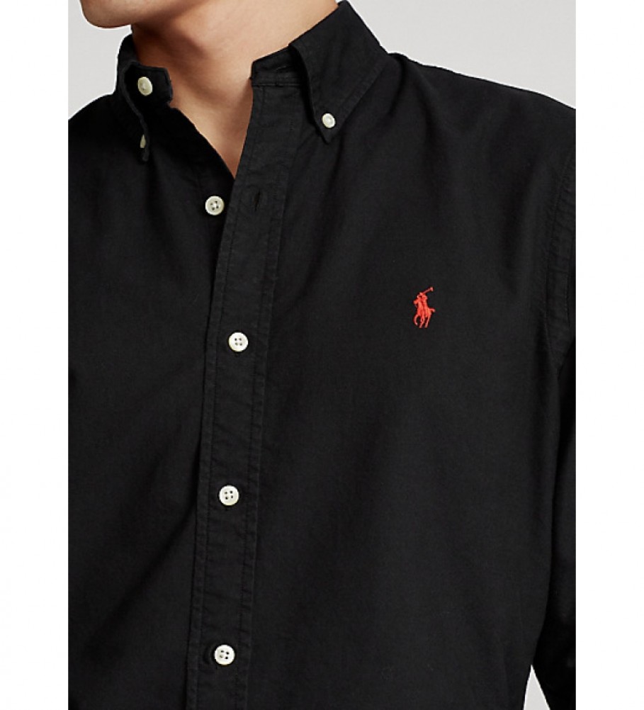Ralph Lauren Camisa  Oxford Custom Fit negro