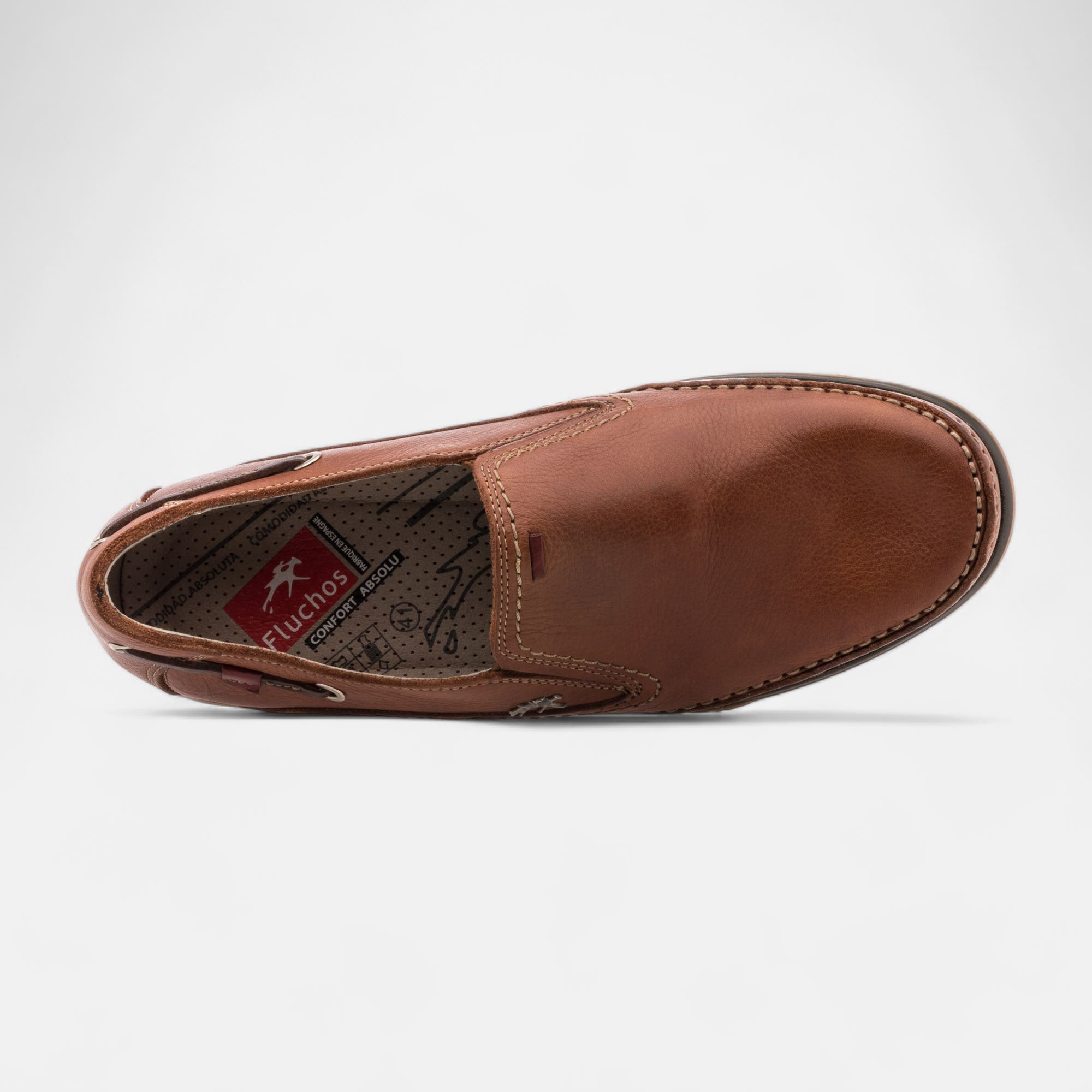 Mocassins Homme en cuir cognac