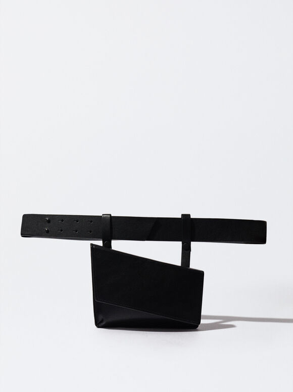 Cinto com bolsa macia removível - Preto