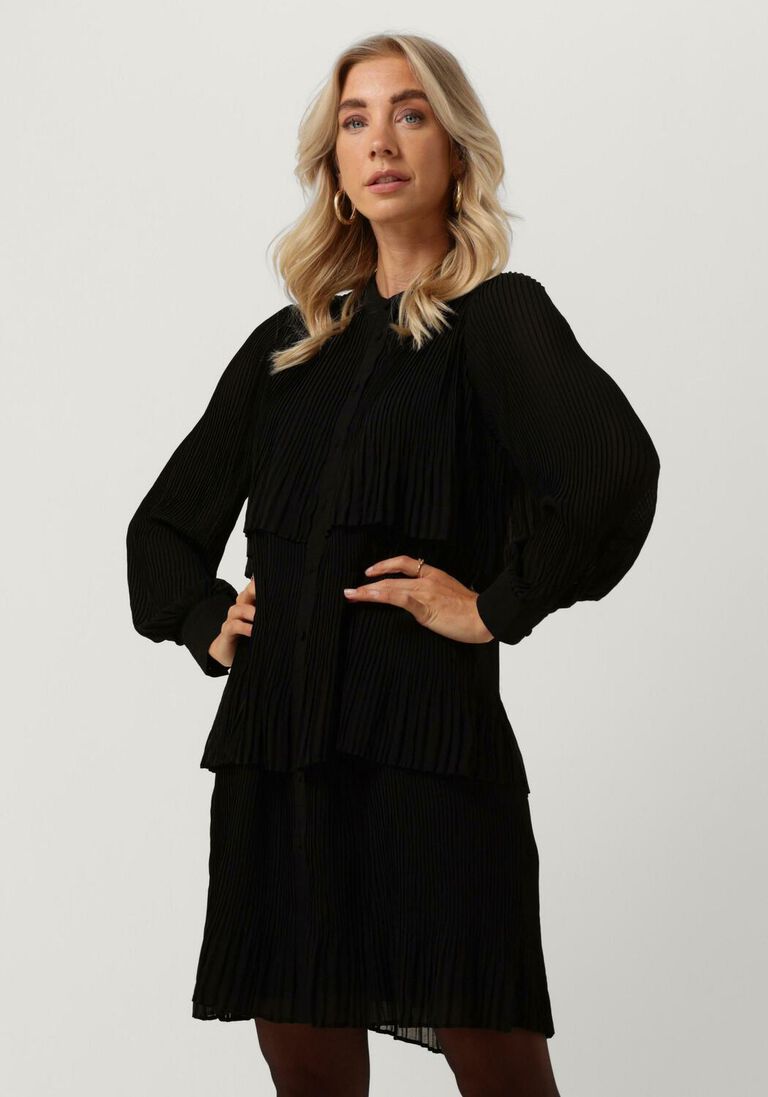 Y.A.S. zwarte y.a.s. mini jurk yaskalaya ls dress s.