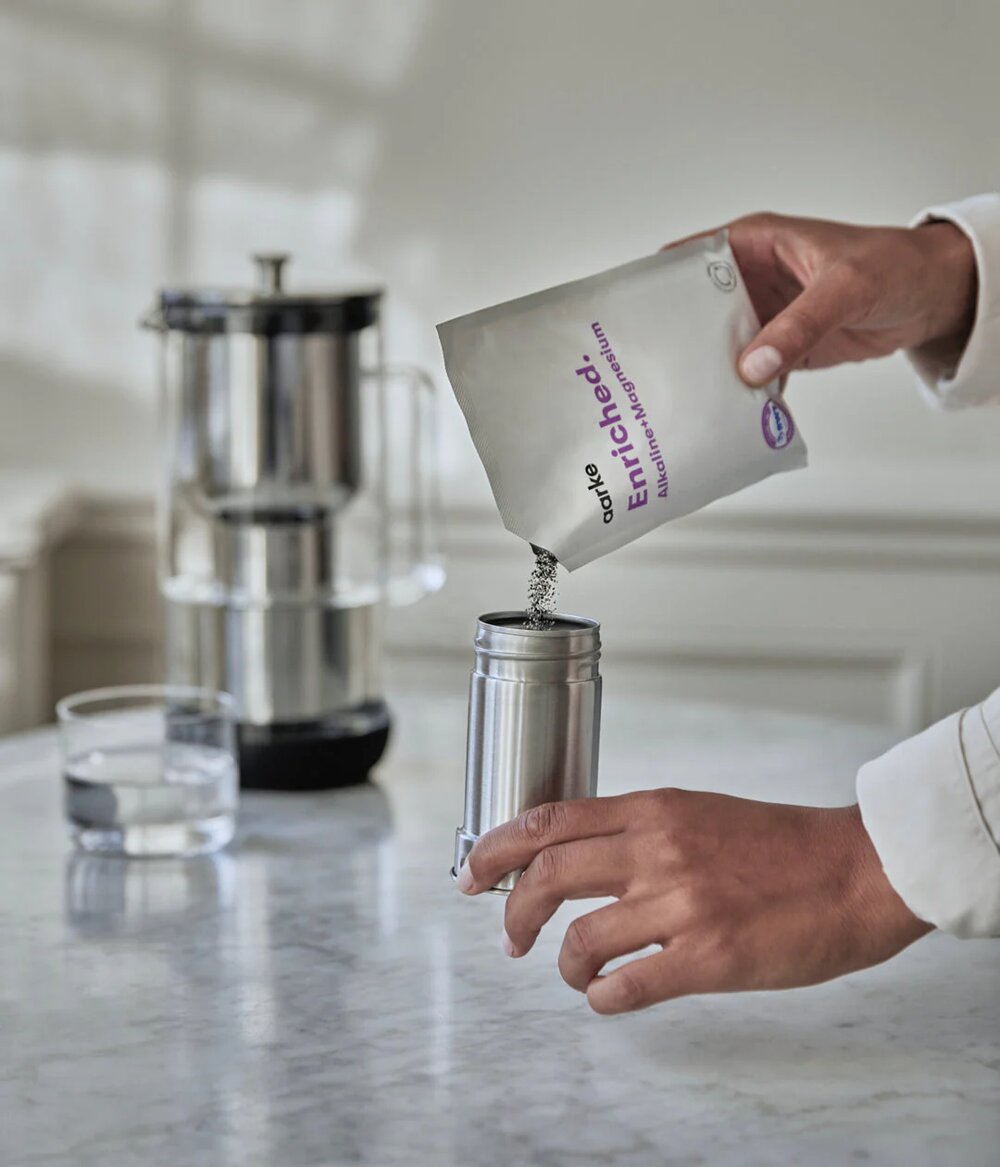 Aarke  3 pak Enriched filtergranulat til vandrenser - refill