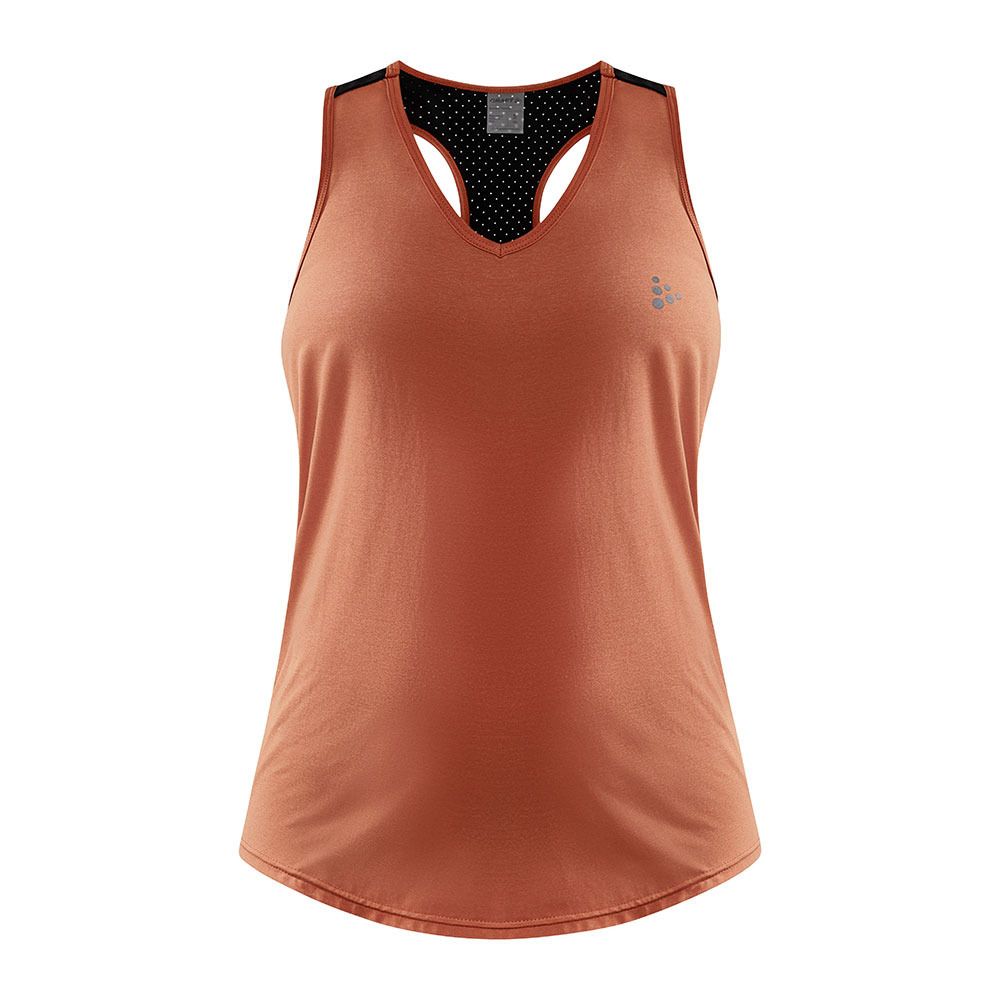 Craft ADV CHARGE PERFORATED - Débardeur Femme terracot/black