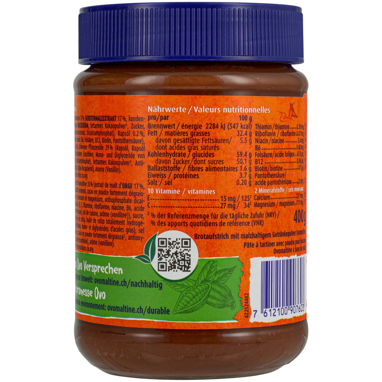 Ovomaltine Brotaufstrich Crunchy Cream