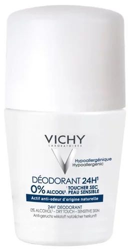 Déodorant 24H actif anti-odeur d'origine naturelle toucher sec - Roll-on - 50ml