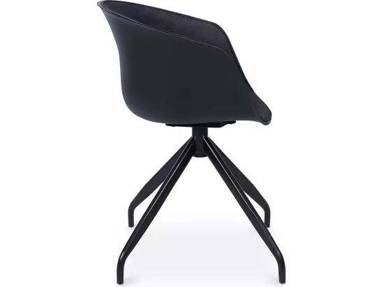 Chaise de bureau avec accoudoirs - Chaise de bureau design noire - Jodie Gris clair