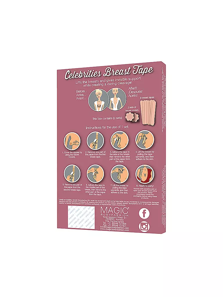 MAGIC BODYFASHION Brust-Tape - Celebrities Breast Tape beige