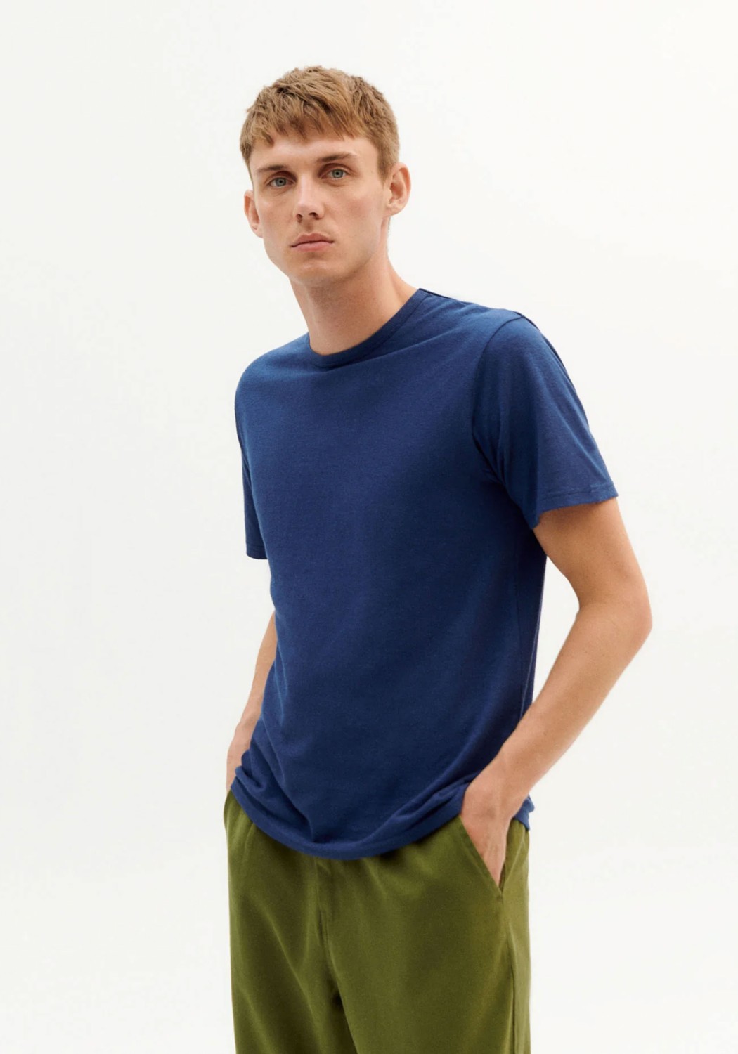 Thinking Mu T-Shirt Hemp Blue Night