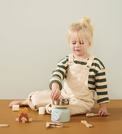 Kids Concept Küchenset - Holz - 12 Teile - Camping Herd Set