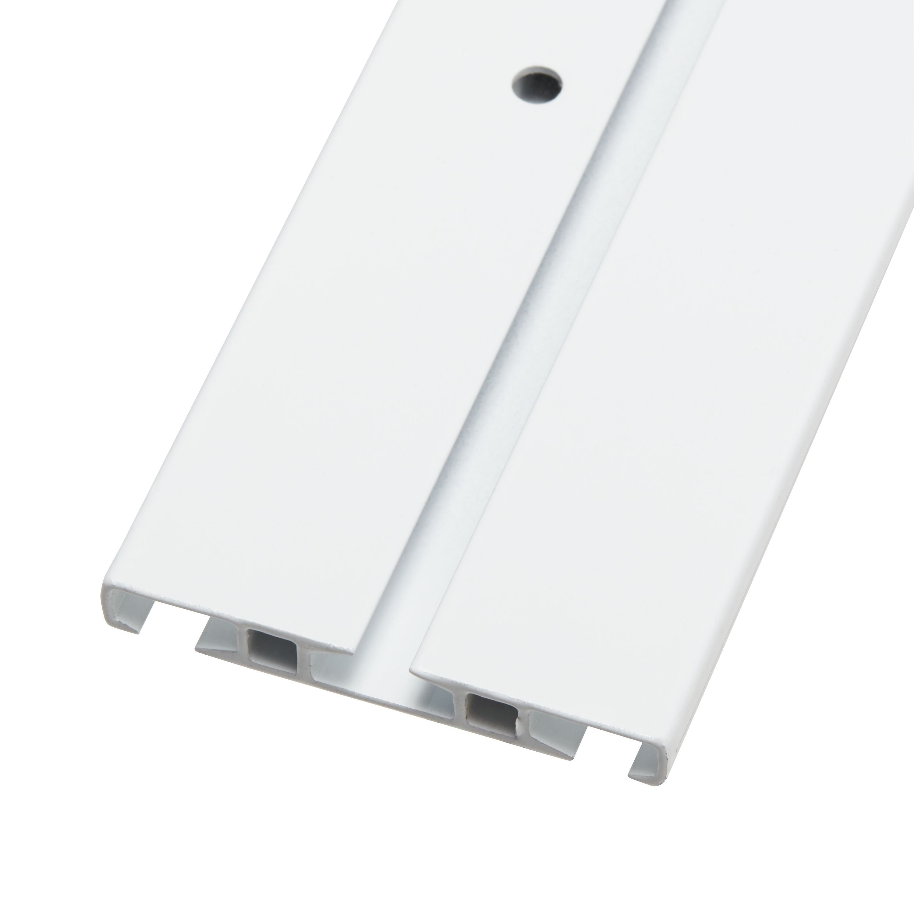 DUO PLUS Vorhangschiene - Weiss / B: 240.0 cm x T: 5.0 cm x H: 0.8 cm